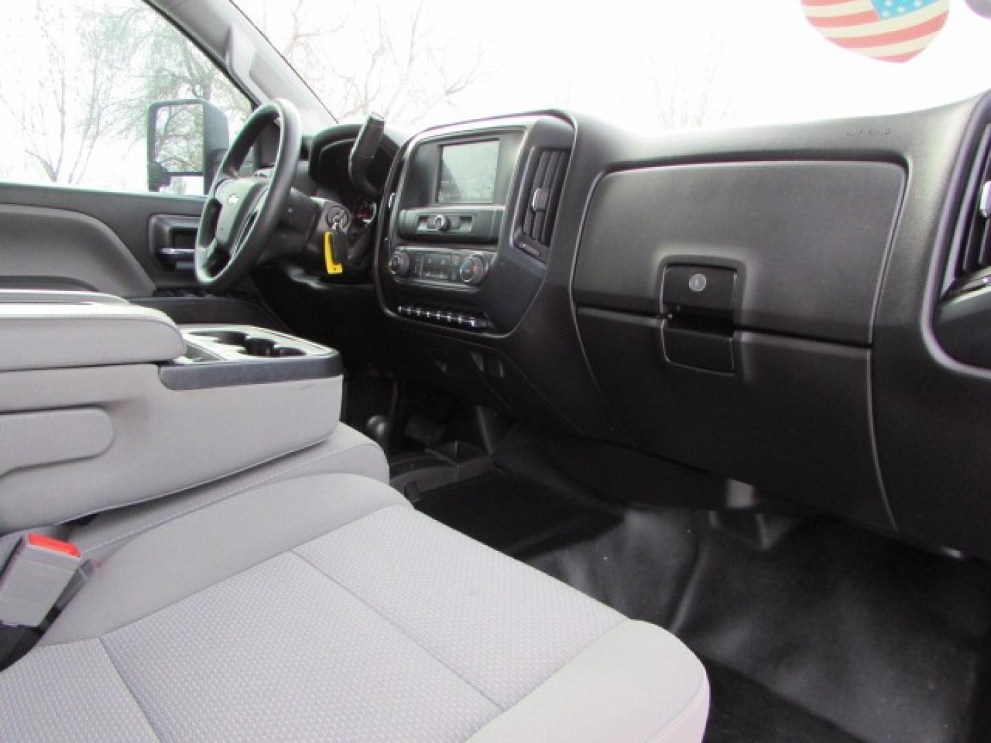 2017 Red /Gray Chevrolet Silverado 3500HD Work Truck Crew Cab Long Box 4WD (1GC4KYCG2HF) with an 6.0L V8 OHV 16V FFV engine, 6A transmission, located at 4562 State Avenue, Billings, MT, 59101, (406) 896-9833, 45.769516, -108.526772 - Photo#15